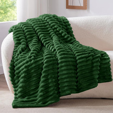 Plaid Polaire Vert Foncé Pour