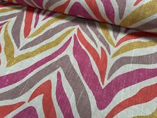 Rideau en coton imprimé lin