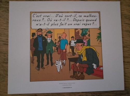 Planche tintin moulinsart - planche,