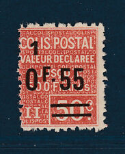 France timbre pour colis postaux 1926  0f55 sur 50c rouge  num 59 **