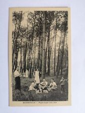 cpa Rare DENNEVILLE (Manche) PIQUE NIQUE sous BOIS Repas en plein air Animés