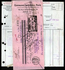 PARIS (VIII°) MACHINES à COMPRESSEUR "Cie INGERSOLL-RAND" 1930