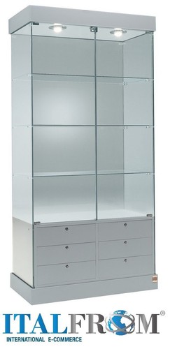 Verre vitrine avec des - avec,