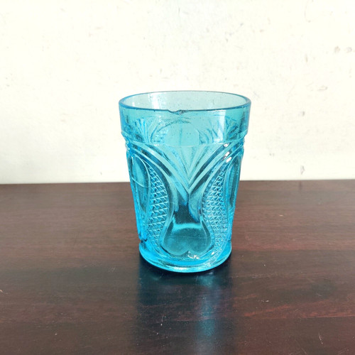 1930s vintage aqua bleu verre - aqua,