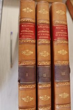 Mélanges de littérature et