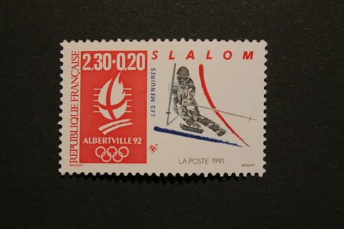 Timbre france ski slalom - ski,,