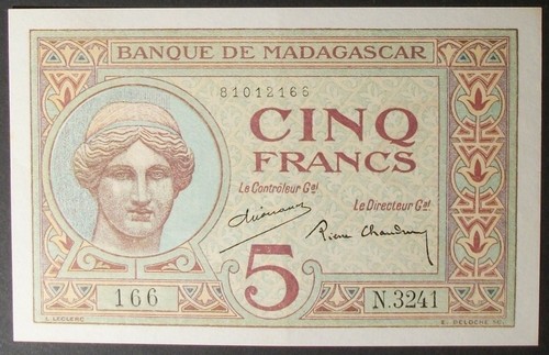 Madagascar p35a francs - madagascar,