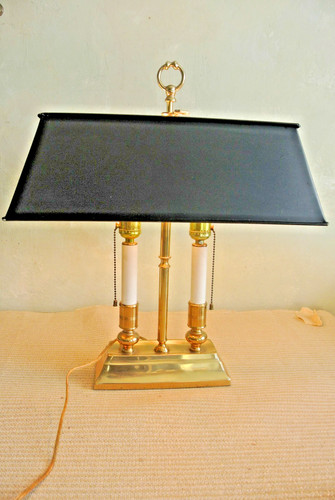 Brass table lamp - table,
