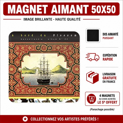 Magnet gérard manset 5x5 cm - magnet,