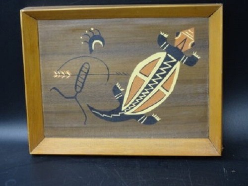 Peinture aborigène 27cm - , par