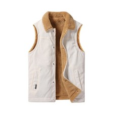 Homme Velours Gilet Polaire