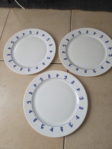 Lot assiettes plates - 3, plates-