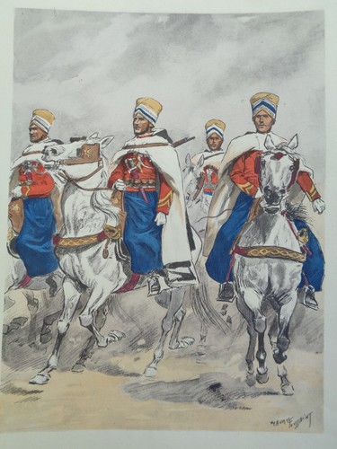 Gravure militaire maurice - militaire,