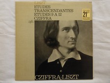 liszt-études transcendantes-études 9 a 12-cziffra-LP 33 tours