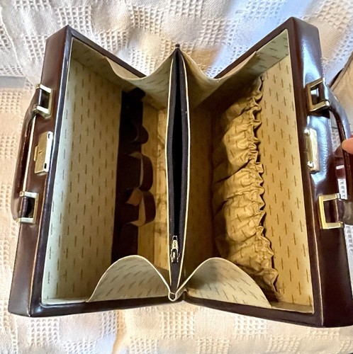 Sac vanity vintage rigide - , en