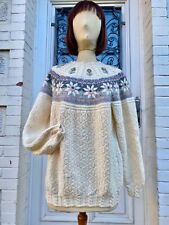 Superbe Pull Pure Laine Vintage 70 Femme ou Homme