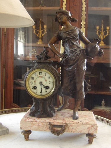 Belle pendule xix par moreau - pendule,
