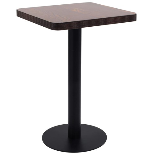 Table bistro marron - table, foncé