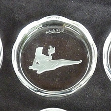 Dessous De Carafe En Cristal De val Saint Lambert Signes Du Zodiaque VIERGE