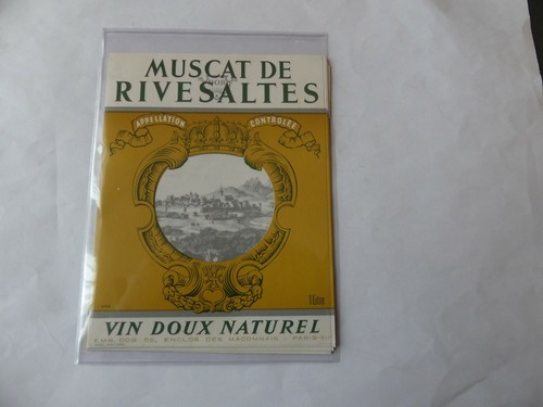Etiquette vin doux naturel - vin,