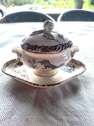 Rare moutardier faïence - rare,