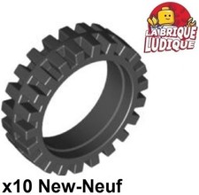 Lego 10x Tire Pneu 24mm D. x