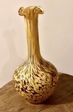 Vase Bourgeon  Murano Barovier & Toso  Avec feuille D’or Incrusté 1950
