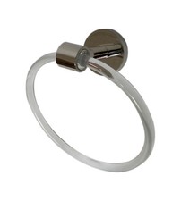 Alno A7240-PN Contemporain Acrylique 15.2cm Diamètre Serviette Bague Nickel Poli