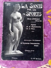 Revue Athlétique Illustrée ancienne La Santé Par Les Sports N°15 de 1912 Vénus