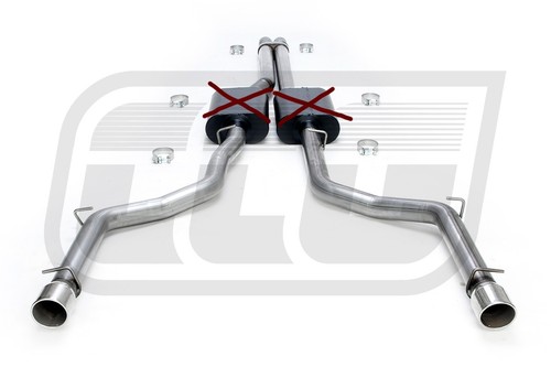 Stainless catback exhaust - stainless,