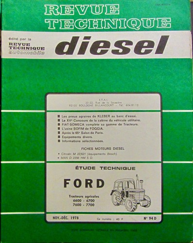 Revue technique tracteur - revue,