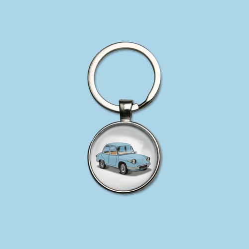 Porte clés panhard pl17 - porte-clés, bleu