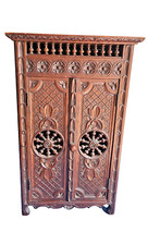 SUPERBE PETITE ARMOIRE ARTISANAT BRETON MEUBLE MINIATURE POUPÉE