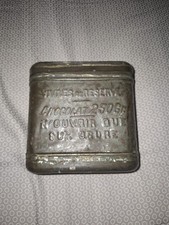 RARE BOITE CHOCOLAT Lyon  VIVRES DE RESERVE   poilu 1916 FRANCE Tranchee 