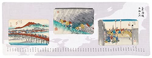 Serviette japonaise ukiyo - serviette, ukiyo-e
