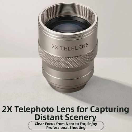 Téléobjectif compact pour - téléobjectif, 2x