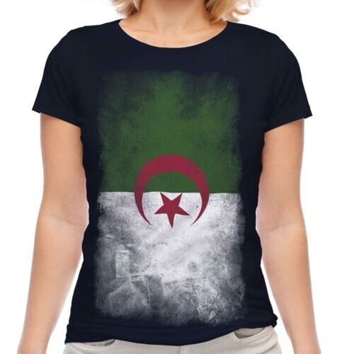 Algérie délavé drapeau - délavé,
