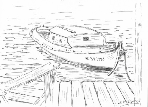 Pinasse arcachon dessin - , d'arcachon