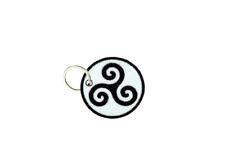 Porte cles clef brode patch