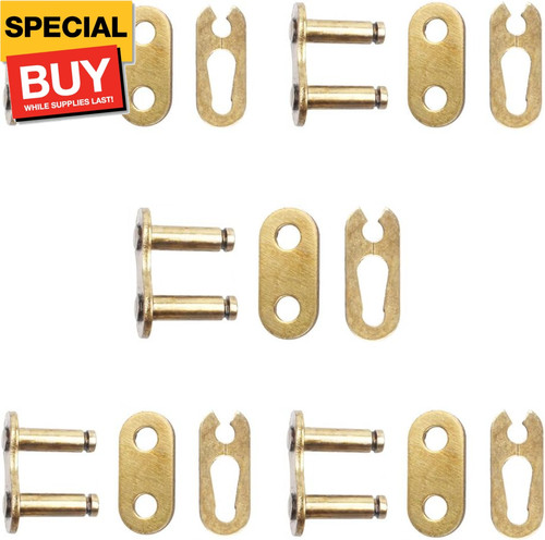 5pcs gold 428 drive - gold, chain