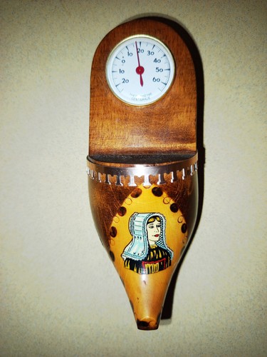 Thermomètre sabot bois