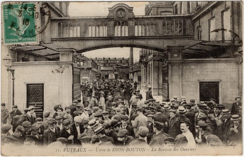 Cpa puteaux usine de - 92,