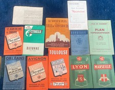 Lot anciens Plan-guide ville