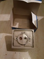 ARNOULD 1001 - Prise TV ET FM brun sans cache.Raymond Loewy neuf avec boite