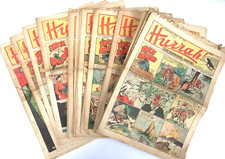 BD Lot de 23 + 9 HURRAH hebdo 1940/41 n° 264 à 287 Brick Bradford Tarzan etc ABE