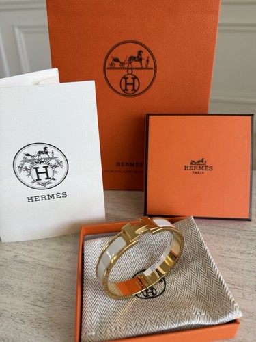 Hermes bracelet clic white - (clic,