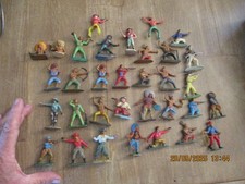 Lot ) Ancienne Figurine avec Casse Ancien Indien Cow Boy Western Surtout Starlux