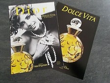 Publicité papier Parfum. Perfume ad. Dior Dolce Vita 1995 recto verso bande parf