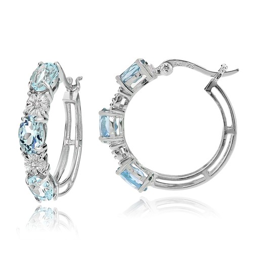 Argent sterling ovale topaze - argent,