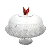 Cloche sur pied Papillon en